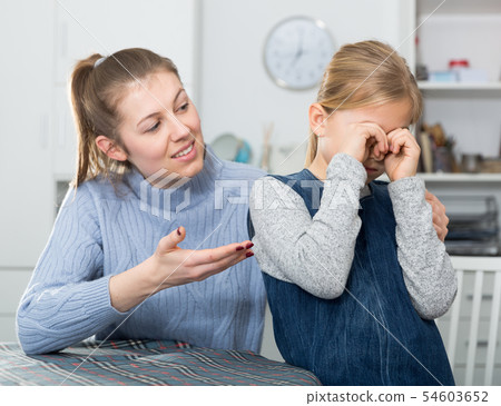 Portrait of offended little girl 54603652