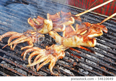 Grilled squid Grilled squid 54610649