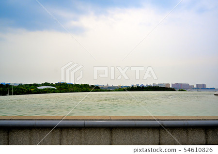 A pond in the Kasai Rin Sea Garden 54610826