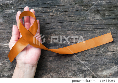 Copper Awareness Ribbon for Herpes Simplex Virus 54611065