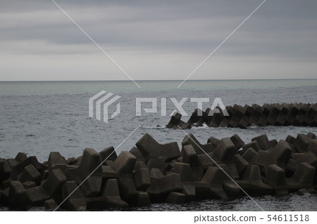 Cloudy Toyama Bay June Izen Coast Evening 54611518