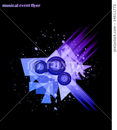 Disco club flyer. 54611778