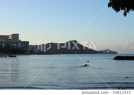 Hawaii Oahu Diamond Head and the Sea 54612415