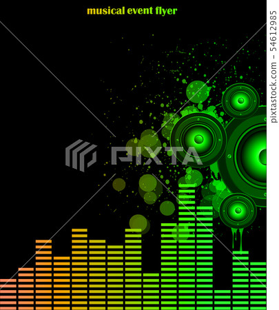 Disco club flyer. 54612985