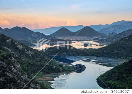 River Crnojevica on sunset in Montenegro 54613007