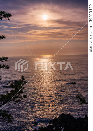 （Ishikawa Pref。）Noto Kingo Sunset 54613569