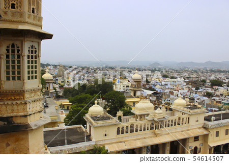 Cityscape, City Palace, Udaipur, Rajasthan, India 54614507
