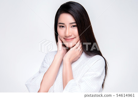 Beautiful Young Asian Woman with Clean Fresh Skin, Beautiful Young Asian Woman with Clean Fresh Skin, 54614961