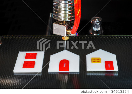 用3D打印機製作的房子 用3D打印機製作的房子 54615334
