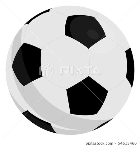 Football Soccer Ball With Classic Design Isolated On White Background. Vector Illustration. 54615460