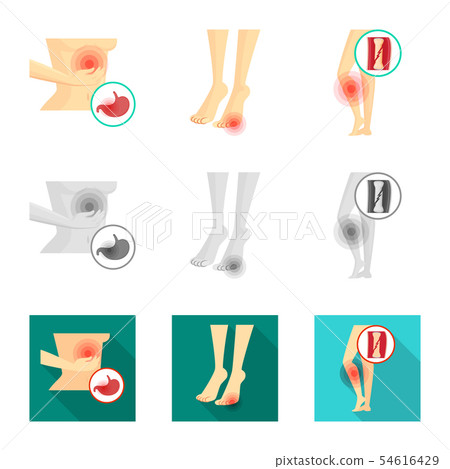 Vector illustration of hospital and rendering logo. Collection of hospital and help stock symbol for Vector illustration of hospital and rendering logo. Collection of hospital and help stock symbol for 54616429