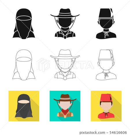 Vector design of imitator and resident symbol. Collection of imitator and culture stock vector 54616606