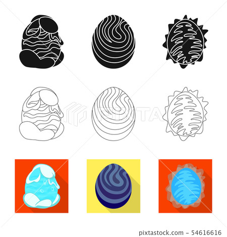 Vector illustration of animal and prehistoric sign. Collection of animal and cute stock symbol for Vector illustration of animal and prehistoric sign. Collection of animal and cute stock symbol for 54616616