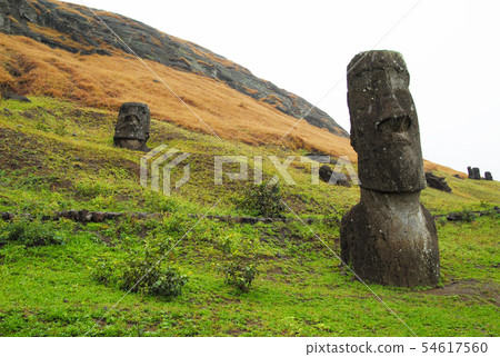 Easter Island Ranolarak's Moai (Chile) Easter Island Ranolarak's Moai (Chile) 54617560