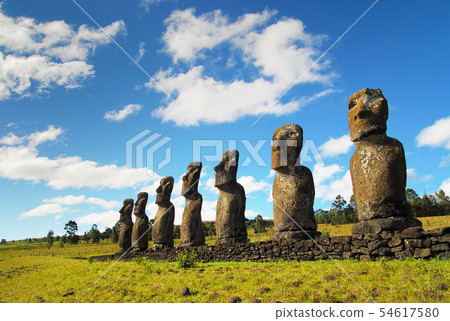復活節島Ahu Akibi Moai（智利） 54617580