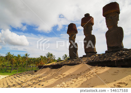 Easter Island Anakena Beach Moai (Chile) 54617588