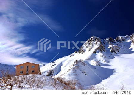 Snowy valley in the Senjojiki area 54617948