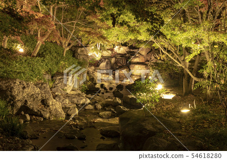 Swan garden Snow hanging lighting art 54618280