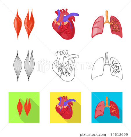 Isolated object of biology and scientific logo. Collection of biology and laboratory stock symbol Isolated object of biology and scientific logo. Collection of biology and laboratory stock symbol 54618699