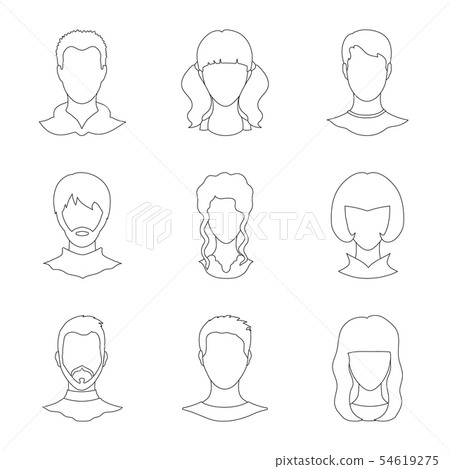 Vector design of professional and photo logo. Set of professional and profile stock vector Vector design of professional and photo logo. Set of professional and profile stock vector 54619275