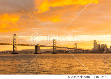 Sunset view of San Francisco Sunset view of San Francisco 54619369