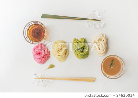 Somen japanese summer thin noodles (somen) Somen japanese summer thin noodles (somen) 54620034