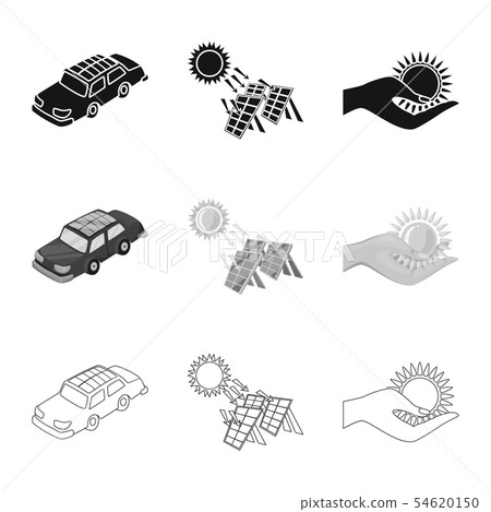 Isolated object of innovation and technology symbol. Set of innovation and nature stock vector Isolated object of innovation and technology symbol. Set of innovation and nature stock vector 54620150