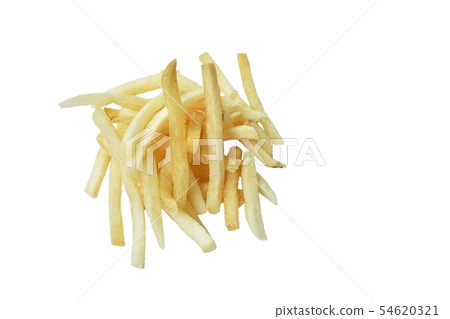 French fried arranging on white background French fried arranging on white background 54620321