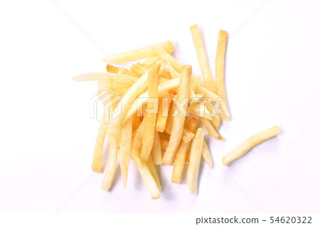 French fried arranging on white background French fried arranging on white background 54620322