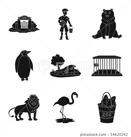 Vector design of fauna and entertainment symbol. Collection of fauna and park stock symbol for web. Vector design of fauna and entertainment symbol. Collection of fauna and park stock symbol for web. 54620342