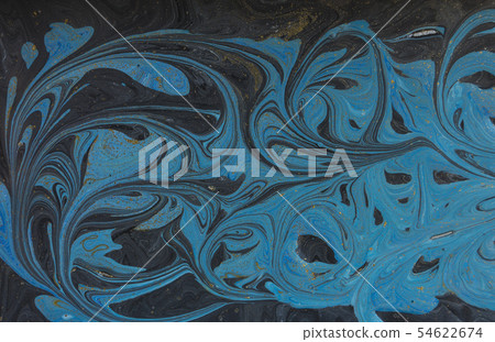 Marble abstract background. Blue marbling artwork texture. Marble abstract background. Blue marbling artwork texture. 54622674