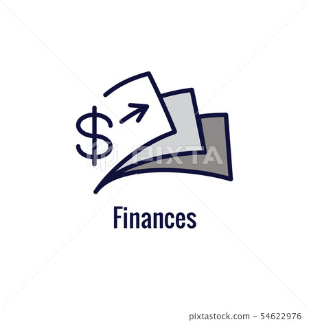Accountant or Accounting Icon Set w money, Accountant or Accounting Icon Set w money, 54622976