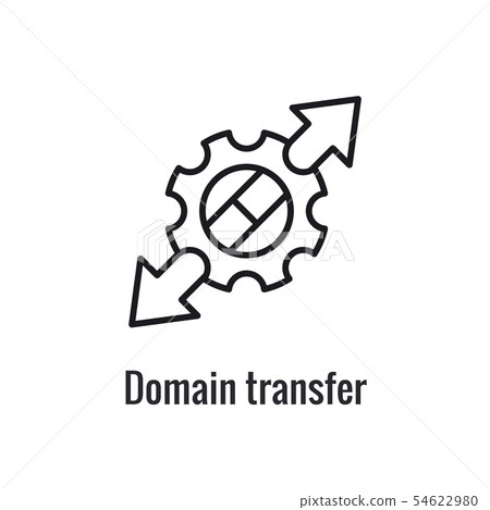 Website Data Transfer Icon with arrow imagery of 54622980