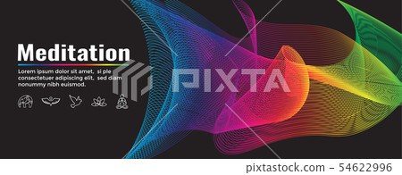 Meditation Icon Set and Web Header Banner Meditation Icon Set and Web Header Banner 54622996