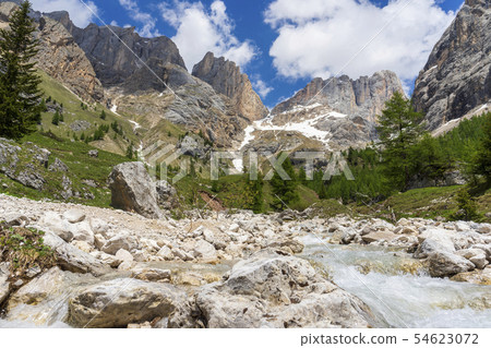 Amazing view of the Marmolada massif. Val Rosalia, 54623072