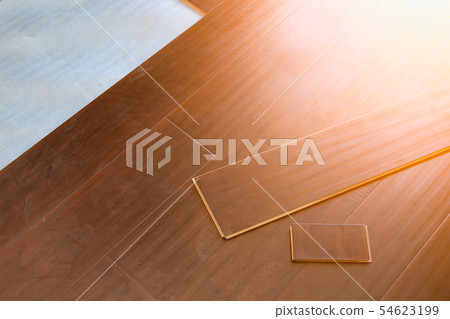 Newly Installed Brown Laminate Flooring 54623199