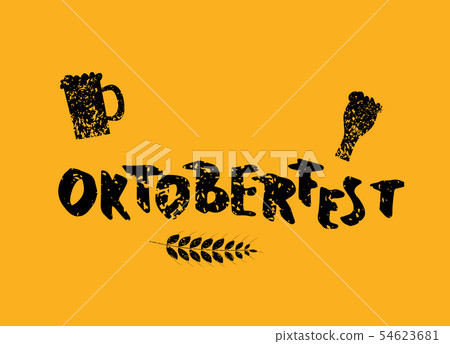 Oktoberfest text composition. Vector illustration. Oktoberfest text composition. Vector illustration. 54623681