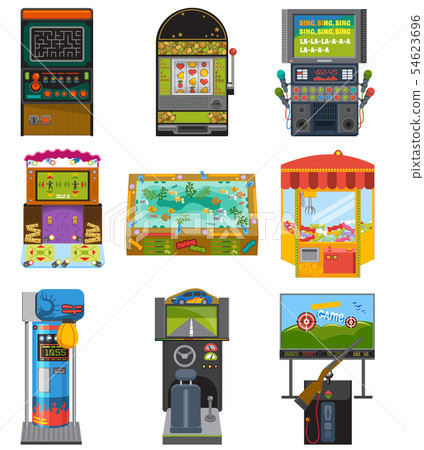 Game machine arcade gambling games hunting fishing boxing and dancing where gambler or gamer play in 54623696