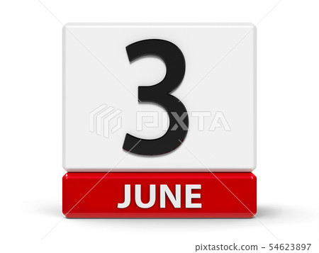Cubes calendar 3rd June 54623897