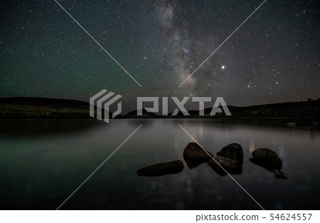 Milky Way over Acadia National Park in Maine  54624557