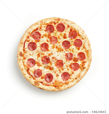 Pepperomi pizza isolated on white background Pepperomi pizza isolated on white background 54624641
