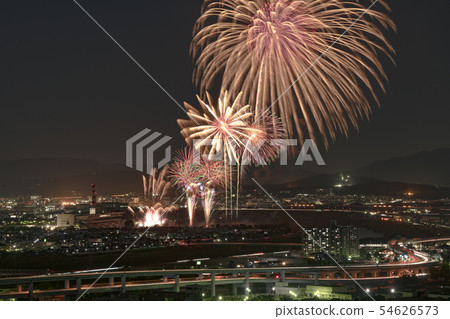 Kyoto Art Fireworks from Oyama Observatory 54626573