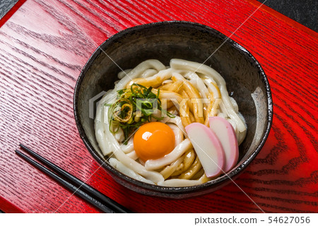 Japanese noodle dishes Hand-made thick udon 54627056