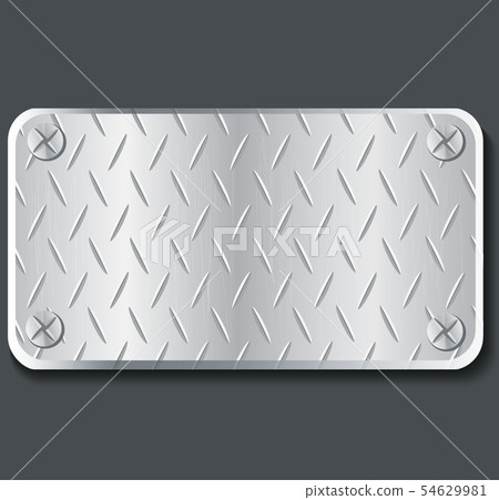 plate metal banner background vector illustration 54629981