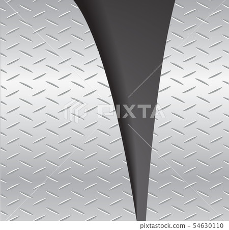 cut plate metal tearing and space black background 54630110