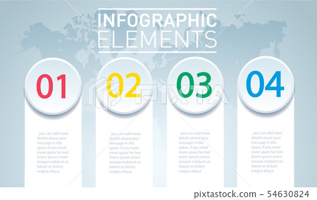 circle infographic. Vector template with 4 options - Stock Illustration ...