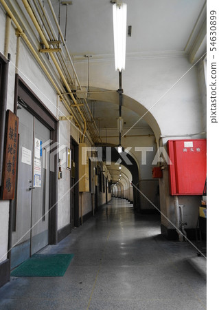 現在沒有築地市場15昭和復古建築 管理棟 照片素材 圖片 圖庫