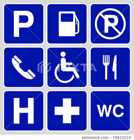 parking symbols and signs collection parking symbols and signs collection 54632014