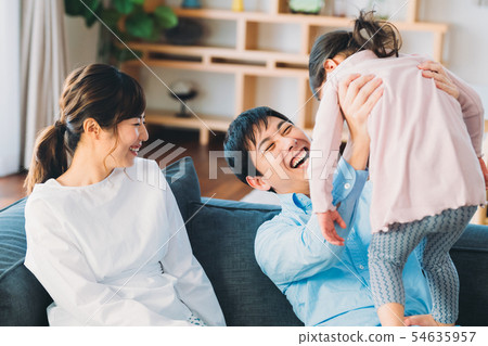 Living room young family Living room young family 54635957