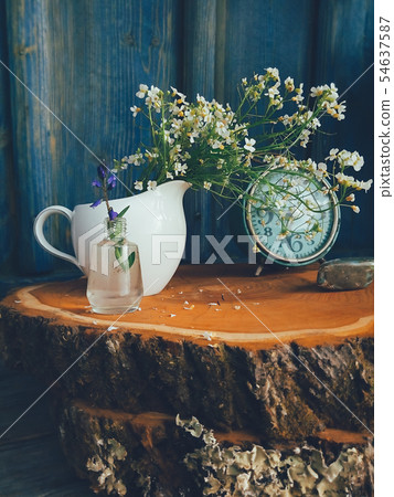 summer wild flowers floral composition 54637587